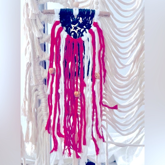 🇺🇸Soul Embellishments USA American🇺🇸Vehicle Decor+Air Freshener Macramé … - Picture 5 of 12